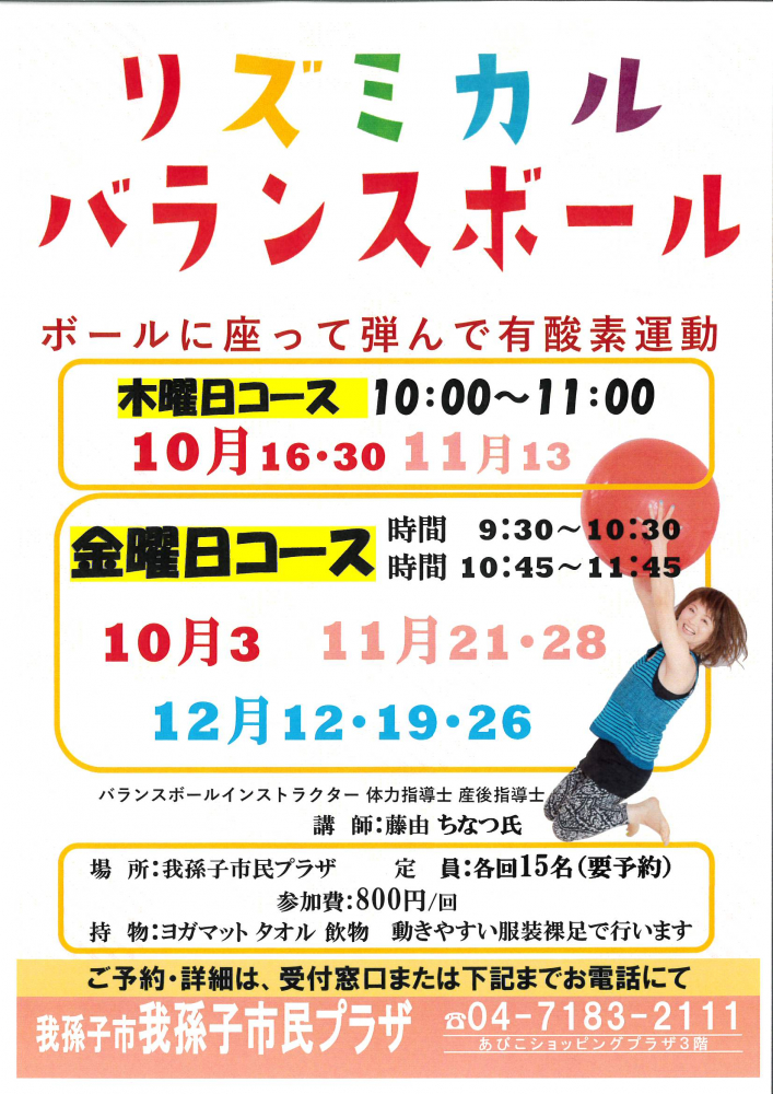 リズミカル　バランスボール